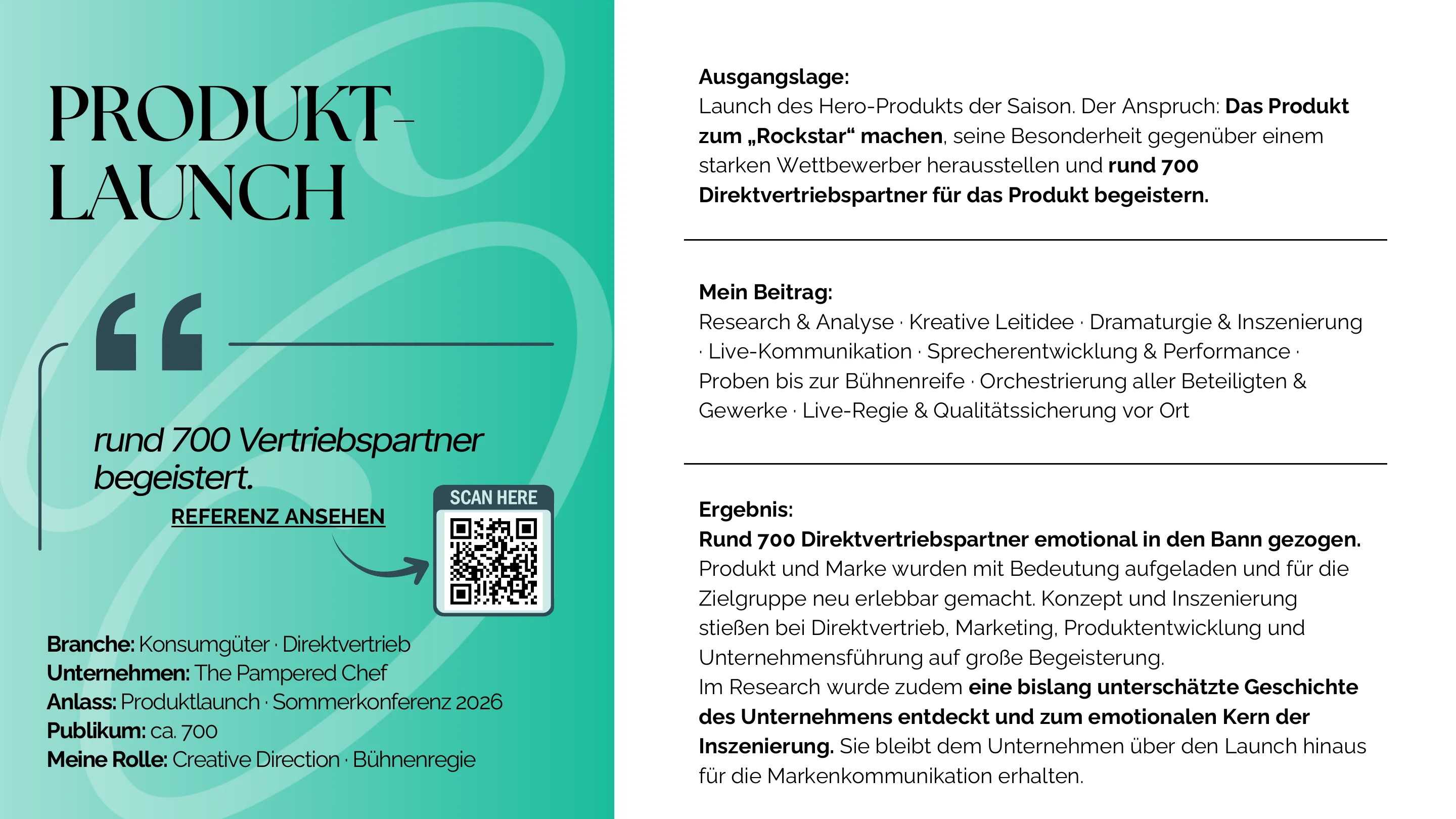 Arbeit 02: Product Launch