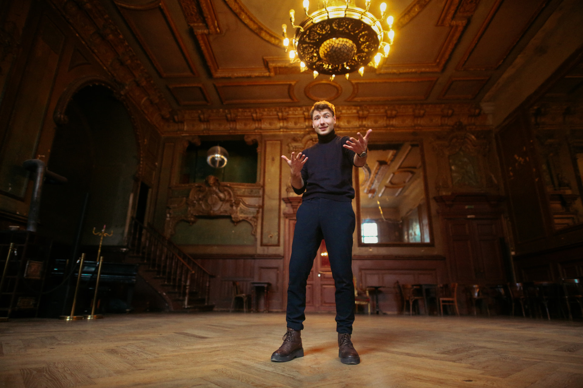 Blick auf die Theaterbühne